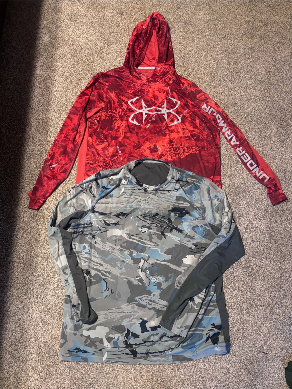 Under Armour Long Sleeve performance fishing sun shirts